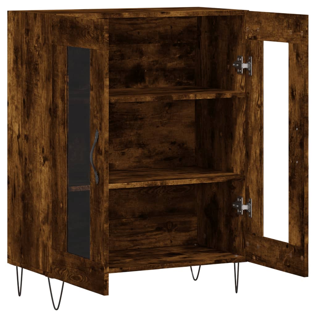 Sideboard Smoked Oak 69.5 x 34 x 90 cm Particleboard