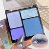 Cool Smoky Blue Eyeshadow Plate Shiny Matte Pink Purple Nude Eye Shadow Palette Pearlescent Shimmer Eyeshadow Highlight Eyes Pigments Waterproof