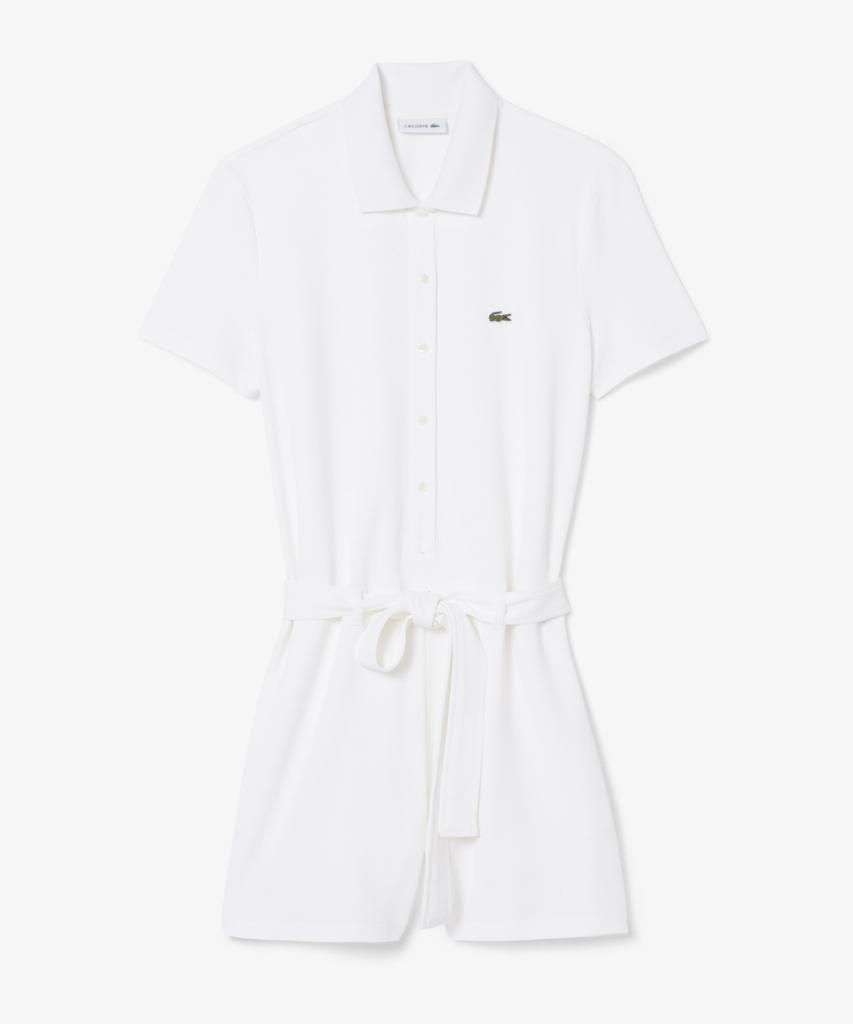 LACOSTE Женский мини-комбинезон с коротким рукавом из пике Ef1823-56G 001