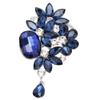Броши в виде искусственных хрустальных цветов, сплав, элегантная брошь-булавка, аксессуары, украшение для одежды для женщин
