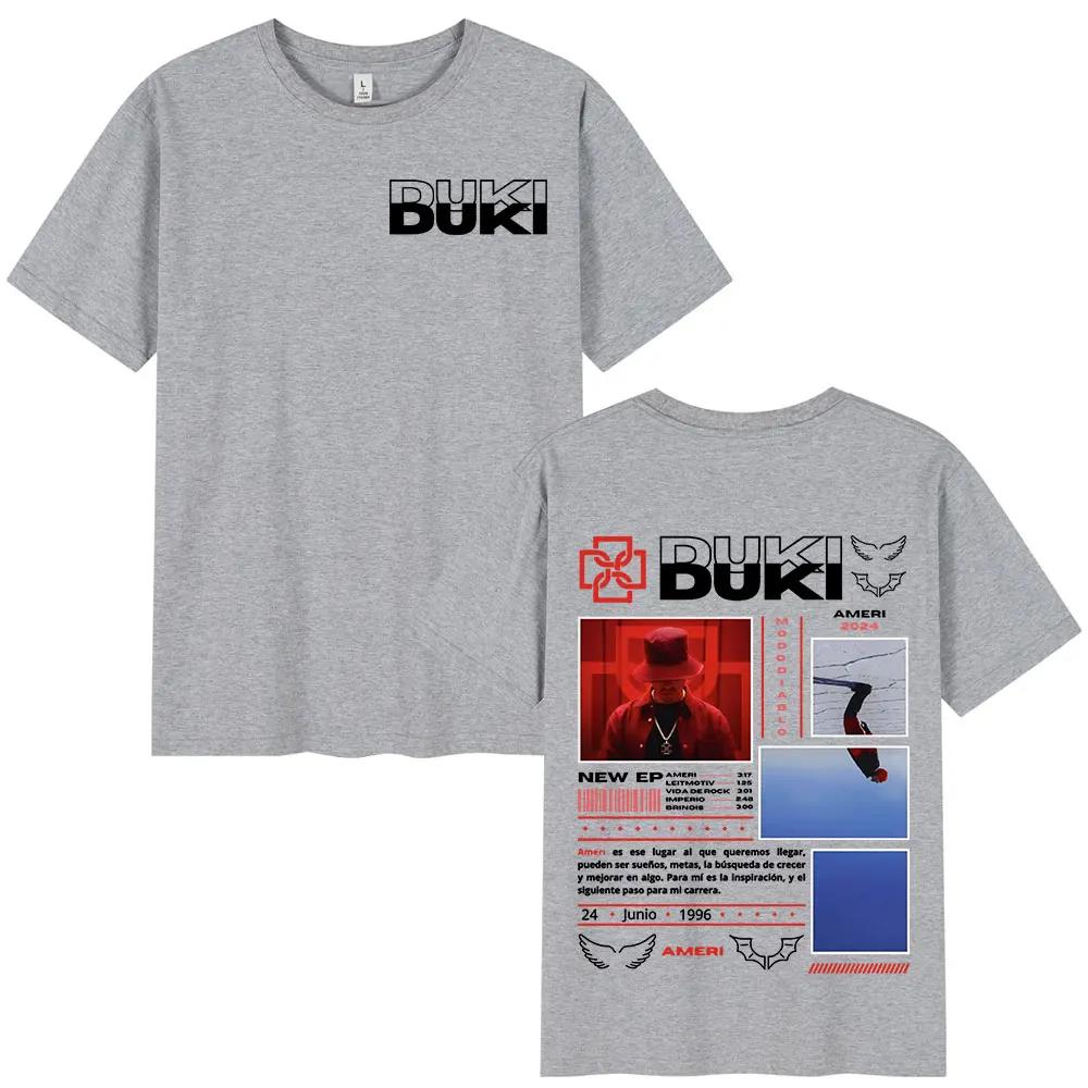 Unisex Rapper Duki Ameri Tour Graphic T-shirts Women Fashion Hip Hop O-Neck T Shirt Comfort Women Short Sleeve T-shirt