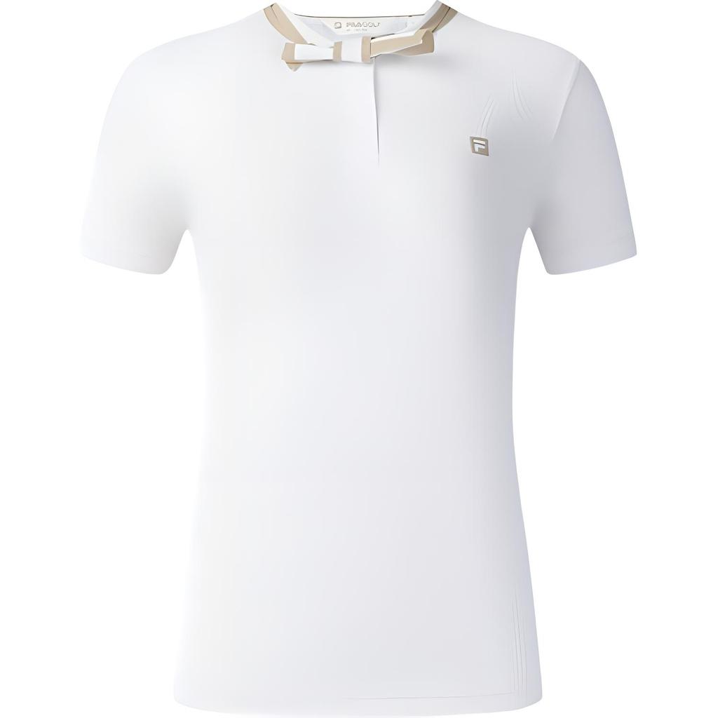 Новая женская рубашка-поло серии FILA Golf, нефритово-белая A11W525125F-WT