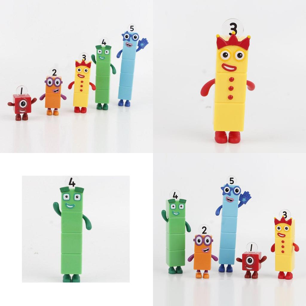 Numberblocks Красочные Строительные Блоки Милые Трансформируемые Фигурки Для Детских Игр