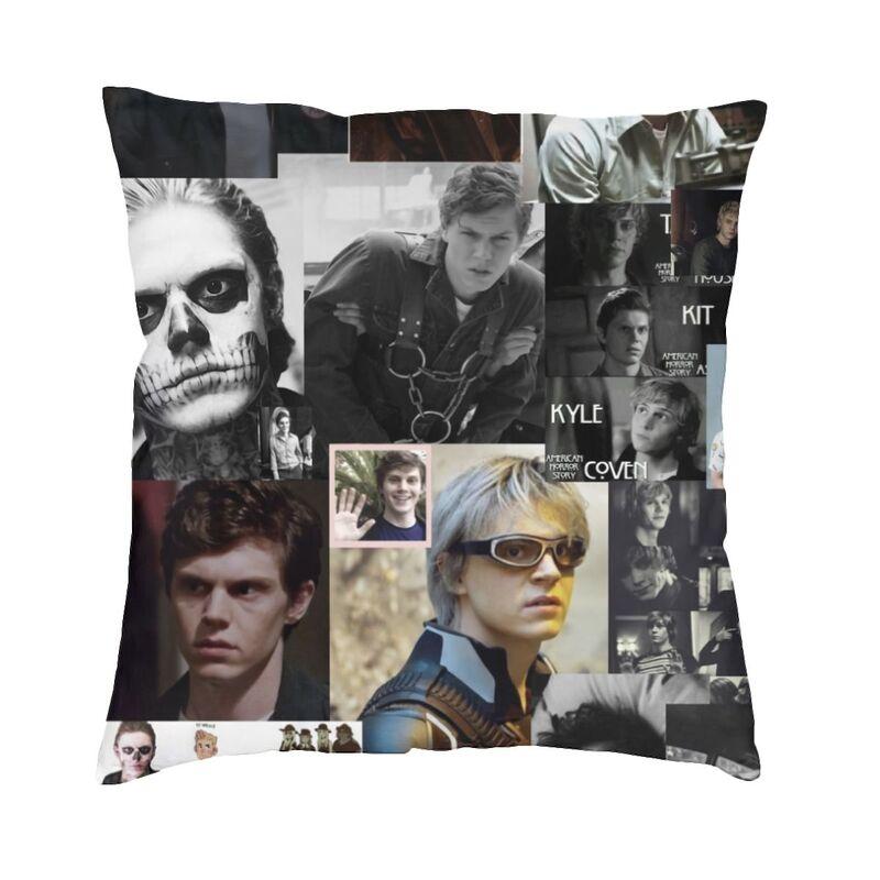 Cool Actor Star Movie Evan Peters Square Throw Pillow Case Decoration 3D Double Side Printed Cushion Cover for Car