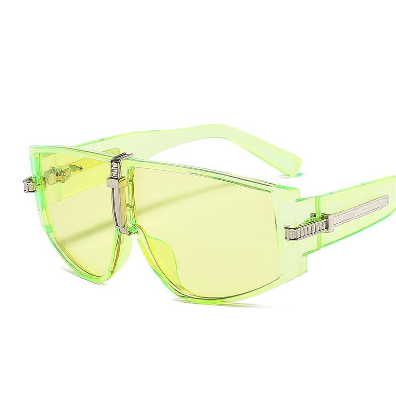 Vintage Punk Sunglasses Women Luxury Fashion Goggle Sun Glasses Men Personality One Piece Black Blue Glasses Oculos Feminino