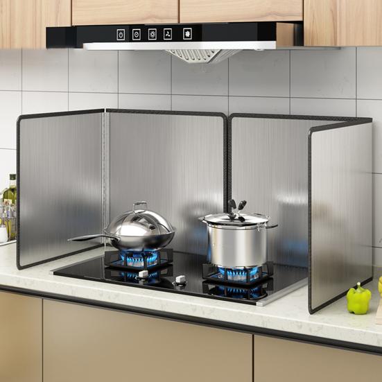 Брызговик Эффективный Складной Многоцелевой Антикоррозийный Легкоочищаемый протектор Портативный брызговик масла из нержавеющей стали Аксессуар для столовой