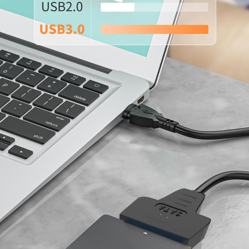 Кабель-адаптер USB 3.0 на SATA для 2,5-дюймового HDD/SSD со скоростью передачи данных 5 Гбит/с и поддержкой OTG