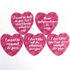 Карты с признанием в любви 8,5*8,5 см, 55 шт. Карты-оракулы в форме сердца для влюбленных со значениями на них