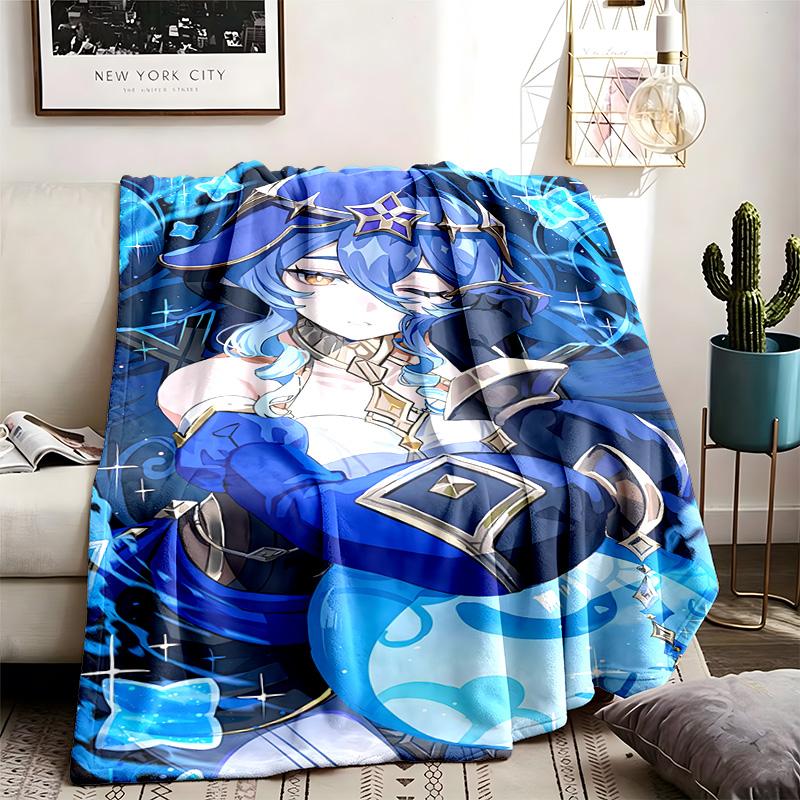 Genshin Impact Theme Blanket Suitable For The Sofa Camping And Travel Made Of Soft Flannel Material An Ideal Gift For Occasions Such As Birthday