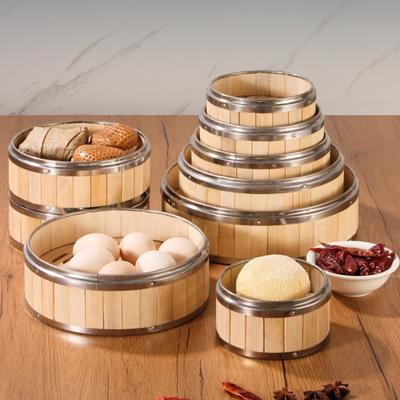 Бамбуковая паровая корзина ручной работы, пароварка для пельменей, пищевой класс, не содержит бисфенола А, экологически чистые булочки, бамбуковая пароварка для пельменей с крышкой