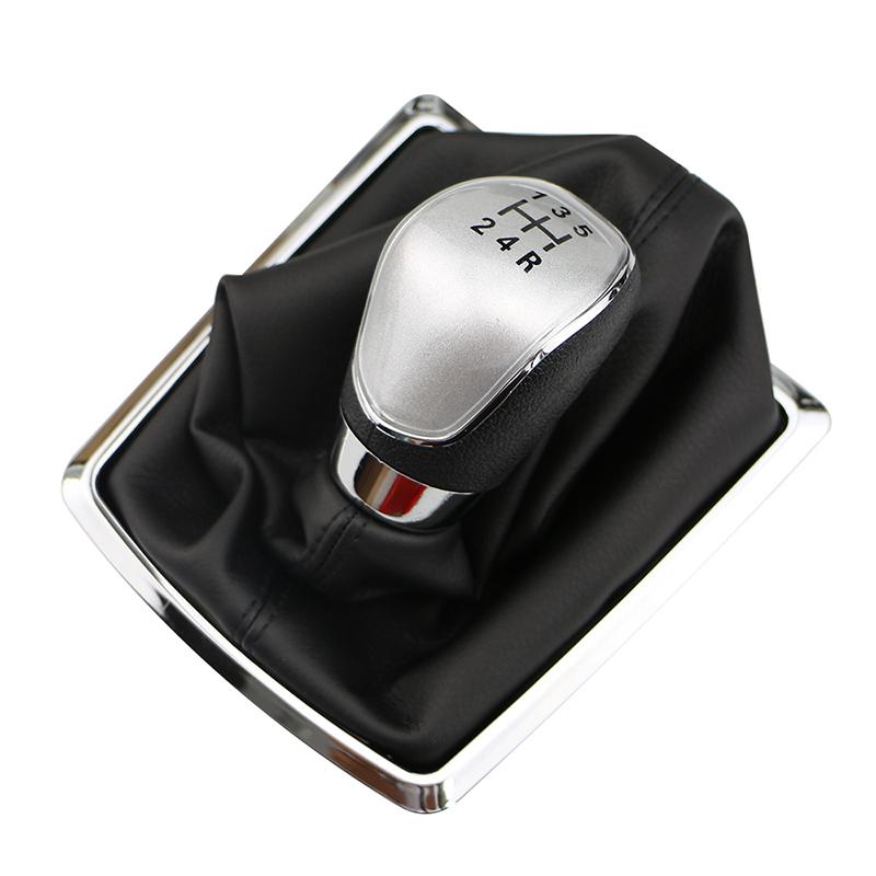 5-6-скоростная ручка переключения передач из АБС-пластика/кожаные гетры для Ford Focus 2 MK2 2005-2011 Fiesta Kuga