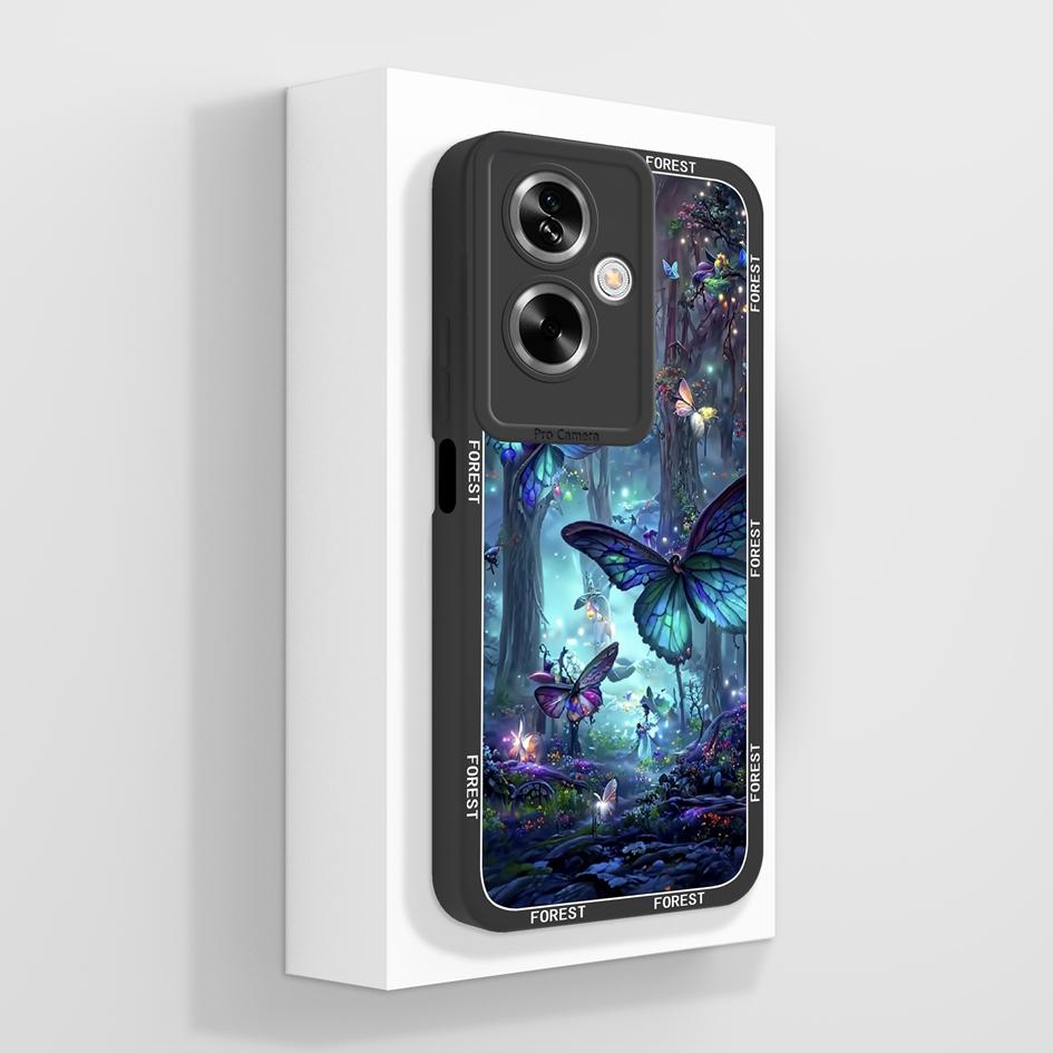 Для OPPO A79 A77 A77s A78 A83 A91 A92 A93 A93s A94 A95 A96 4G 5G чехлы для телефонов прекрасный рисунок панды котенка жидкий силиконовый противоскользящий чехол для OPPO Capa