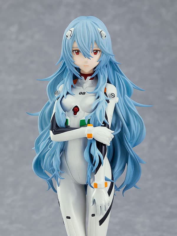 Good Smile Company POP UP PARADE Rebuild of Evangelion Rei Ayanami Long Hair Plastic Painted Complete Figure for Resale Ver. Non-scale