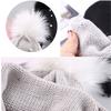 Newborn Infant Kids Baby Boy Girls Cute Pearl Hats Hair Ball Earbud Pearl Crochet Winter Warm Knit Hats Cap