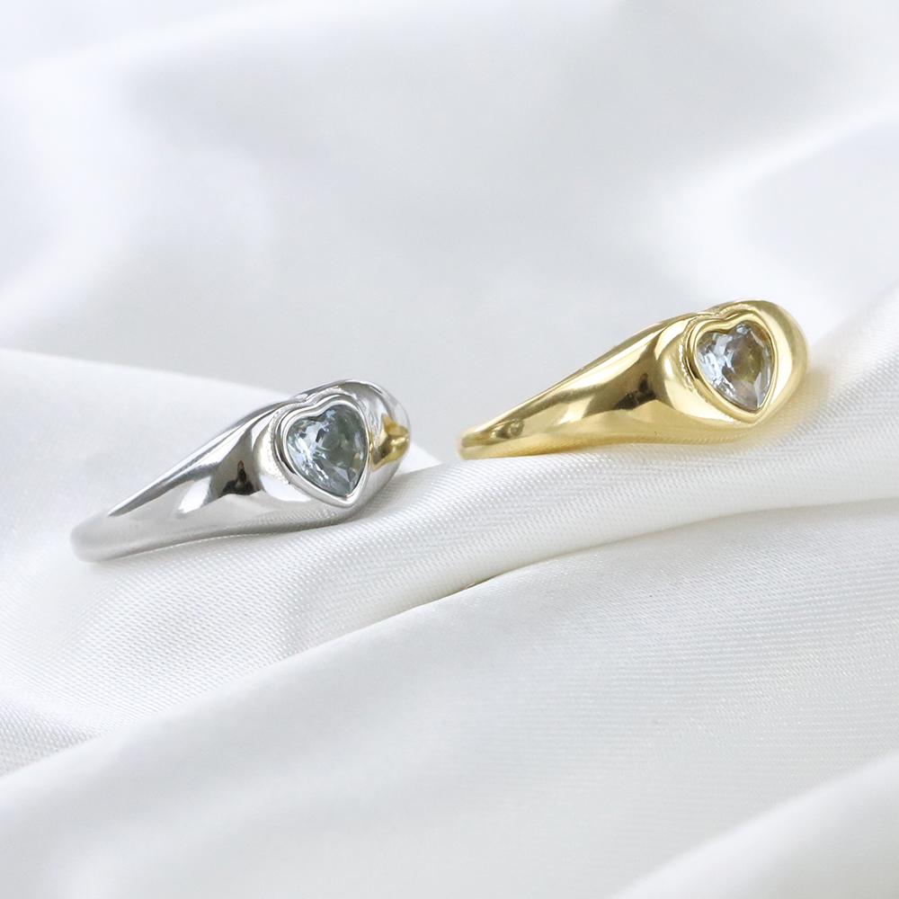 VQYSKO блестящее кольцо с цирконием и кристаллами в форме сердца, эффектное минималистическое кольцо для современных подарков подружке невесты, подарок на годовщину для женщин