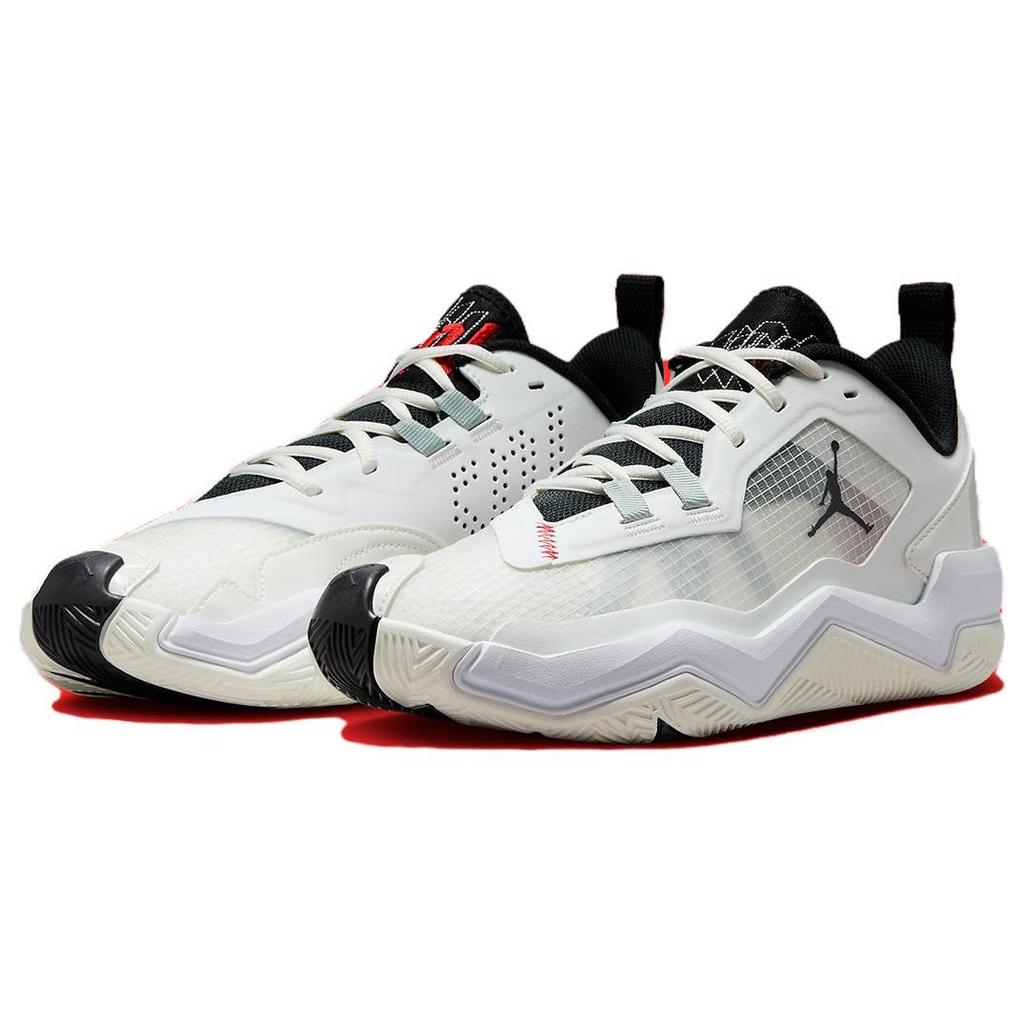 Air Jordan One Take 4 Sail Black Men Sneakers Cream Wolf-Grey Challenge-Red DZ3338-106