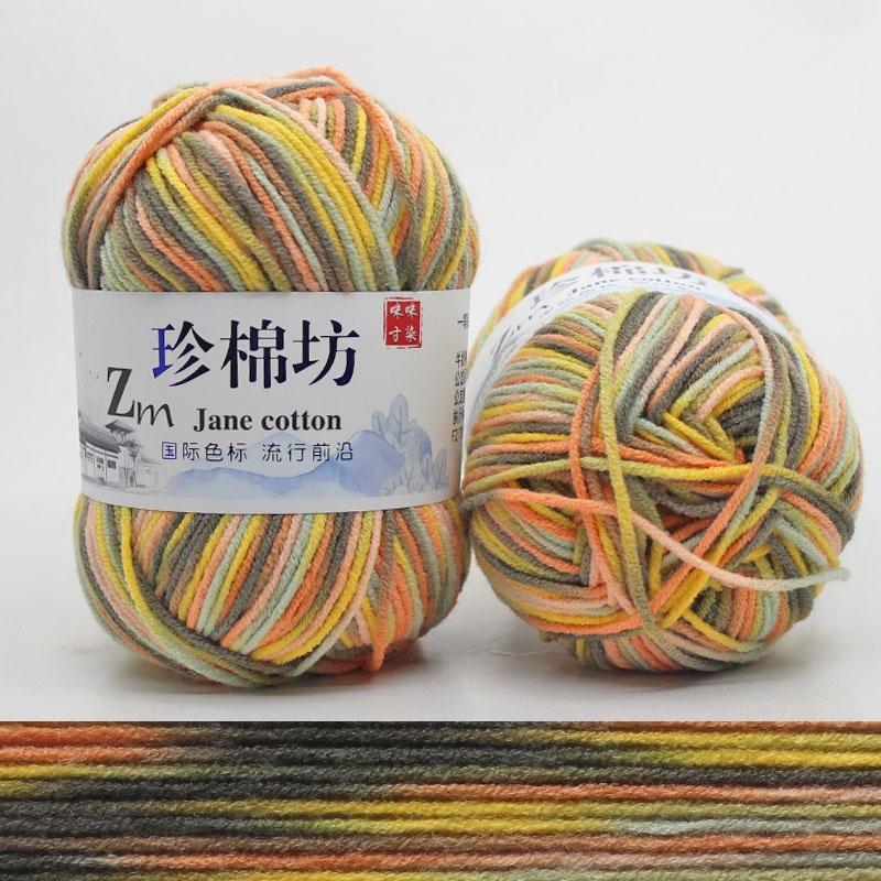 10 шт. Конфетный цвет DIY Плетеная корзина Хлопковая пряжа Ручное вязание Крючком Плед Тряпичная кукла Пряжа для вязания крючком