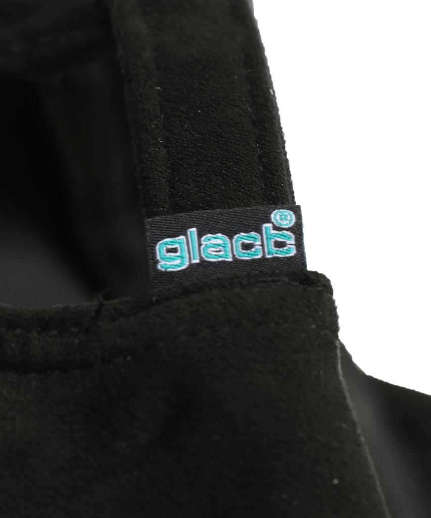 GLACK Gc073 Замшевая бейсболка с аппликацией из ворсистой ткани (черный)