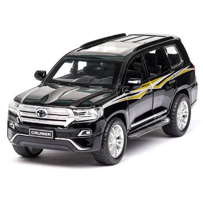 Масштаб 1/32 Toyota Land Cruiser Prado, модель автомобиля из сплава, внедорожники, литые игрушки со звуком и светом, коллекционные реплики моделей автомобилей, подарок для детей