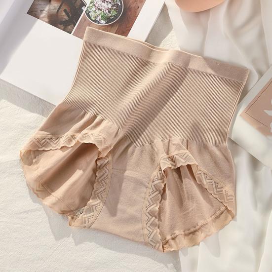 Женское нижнее белье с высокой талией, мягкие эластичные трусы с утягивающим эффектом, бесшовные, полные