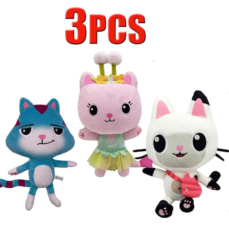 ## in Gabby Dollhouse Plush Toy Mercat Cartoon Stuffed Animals Smiling Cat Car Cat Hug Gaby Girl Dolls Kids Birthday Gifts
