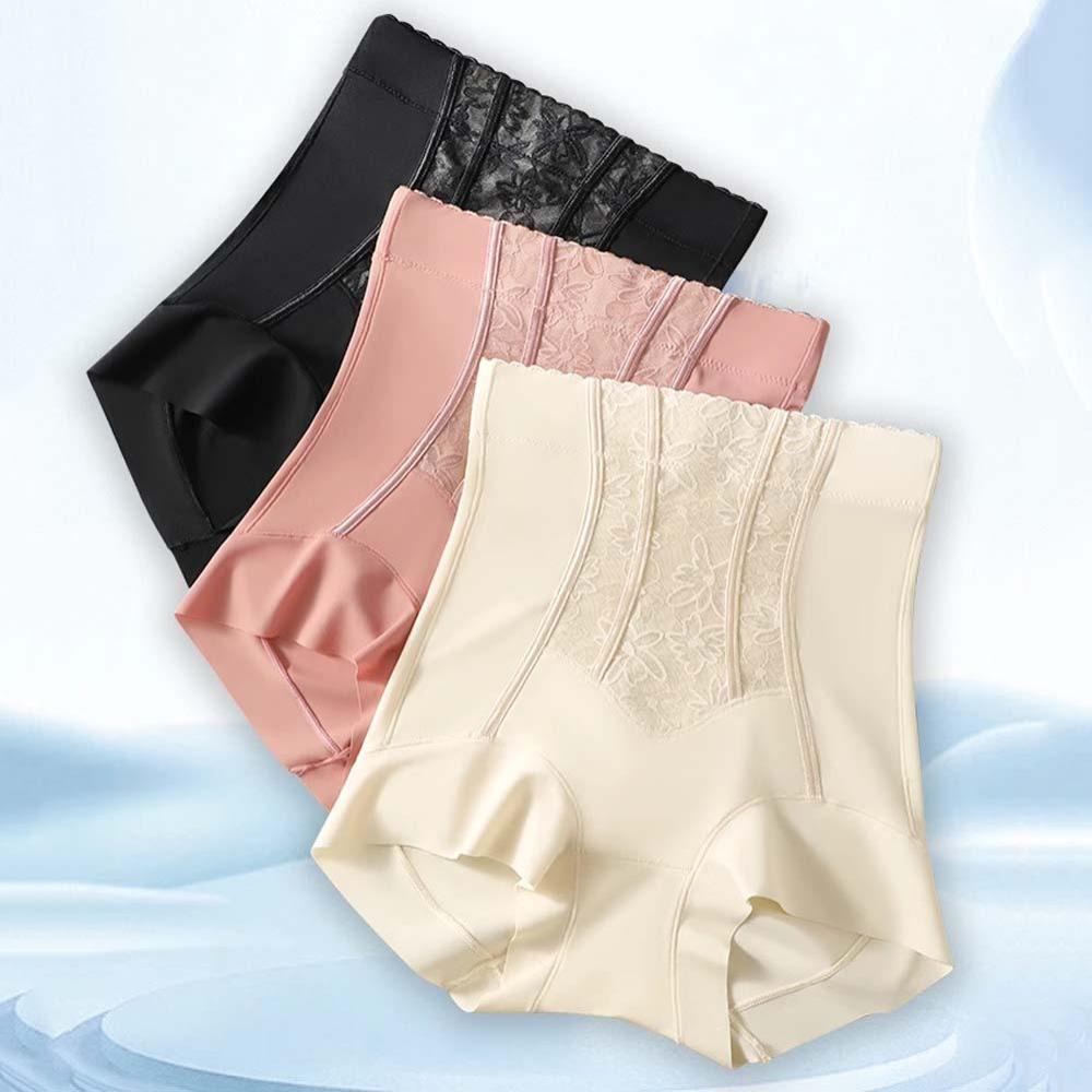 Цветы Трусы с эффектом пуш-ап для ягодиц Большой размер Стягивающее белье Бесшовные трусы Послеродовые