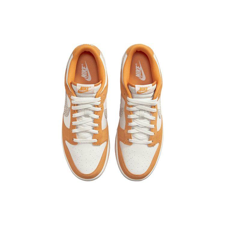 Nike Dunk Low Safari Swoosh - Kumquat Men Sneakers Orange Light-Bone Dark-Driftwood DR0156-800