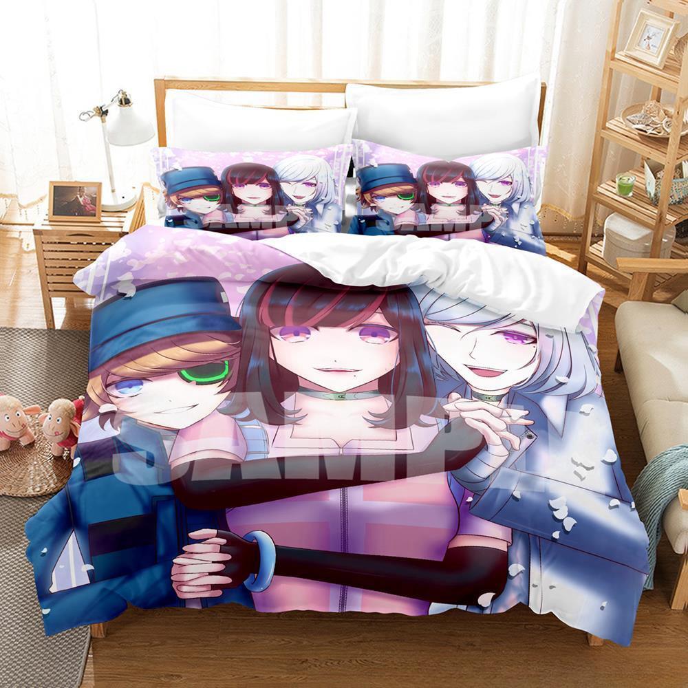 Новый комплект постельного белья Akudama Drive, односпальная кровать, двуспальная кровать размера «king-size», комплект постельного белья для взрослых и детей, комплект простыней с 3D-аниме