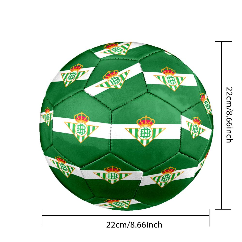 Футбольный мяч для зала Real Betis Balompié, размер 5, разноцветный, для всех возрастов, машинная строчка, ПВХ, готов к соревнованиям, прочный, с высоким отскоком