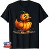 Scary Duck Pumpkin Halloween Womens Mens T-Shirt , Vintage T-Shirt