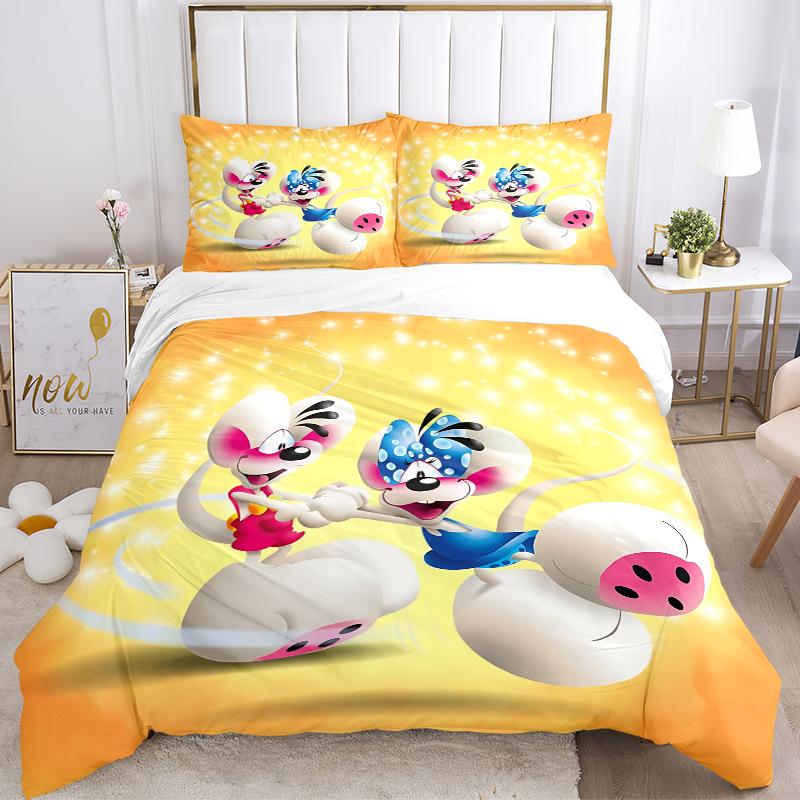3Pcs Mice Festive Embrace Bedding Sets For All Sizes New 3D Printed Bed Cover Comforter Duvet Cover Pillowcase Bedroom Decoration