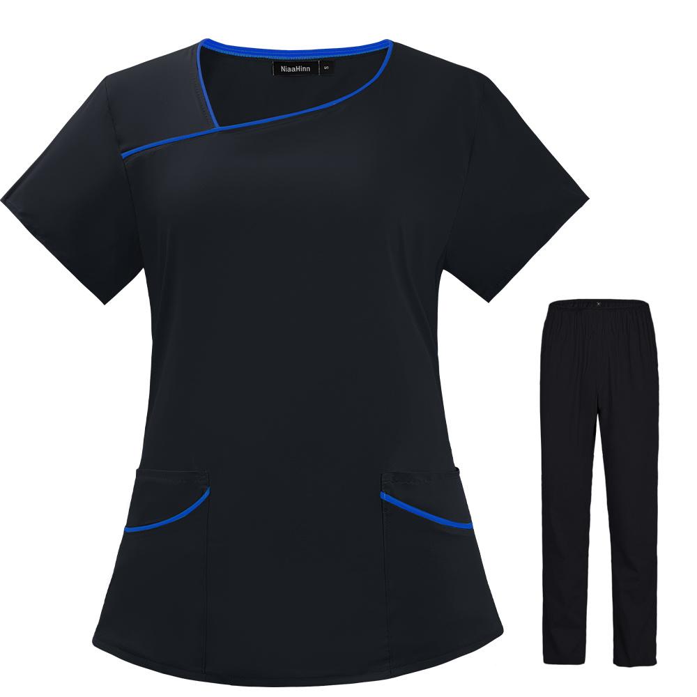 Женская униформа врача, набор скрабов для кормления, спецодежда для медсестры, женский наряд для здравоохранения, рабочая одежда, топ и брюки, скрабы, униформа