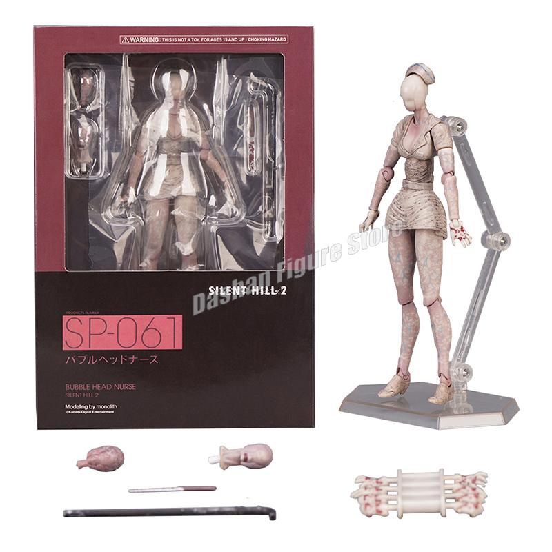 15 см Фигурка Figma Sp-061 Silent Hill 2 Медсестра с головой-пузырем Фигурки Действия ПВХ Подвижная Ограниченная Серия Коллекционная Модель Игрушки Подарки