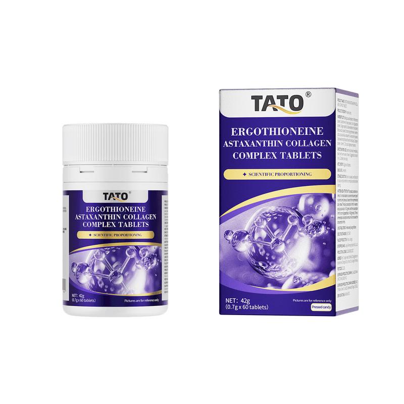 Таблетки TATO с комплексом эрготионеина, астаксантина и коллагена