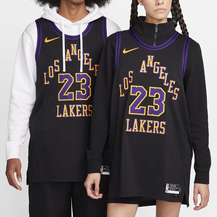 Nike Джерси Nike NBA Swingman для детей старшего возраста LeBron James Los Angeles Lakers City Edition DX8763-012