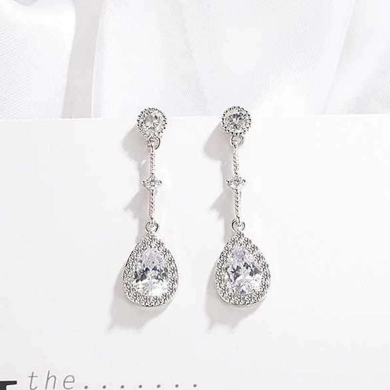 Sace Gems Классические серьги с цирконом из медного сплава для женщин, подарки на свадьбу