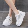 Small, Thick Soled, Height Increasing Mesh, White Shoes, Women's Summer Versatile, Breathable, Sports and Leisure Board Shoes