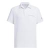 Seersucker Comfortable Fashion Simple Versatile Short Sleeve Polo Shirt Men Tops White JE7149