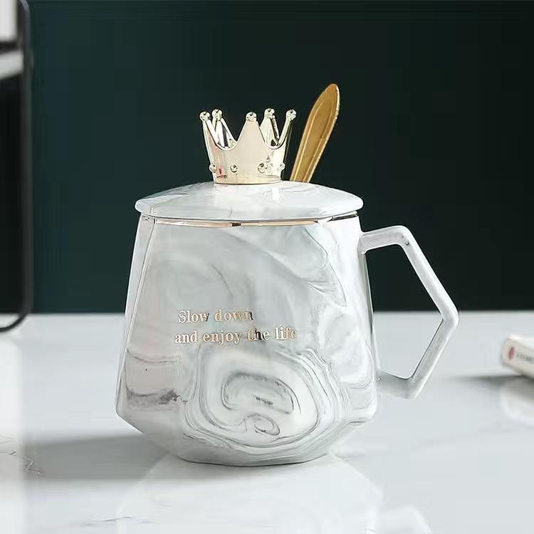Творческая личность, кружка с короной, керамическая чашка в скандинавском стиле, чашка для воды, чашка для молока, кофейная чашка, чашка для сока