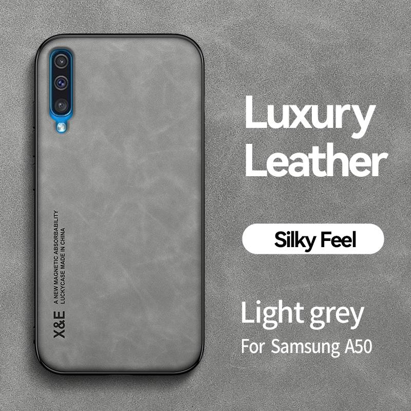 Для Samsung Galaxy A50 A70 чехол силиконовый противоударный чехол для телефона Samsung A30S A50S A 50 70 кожаный магнитный держатель задняя крышка