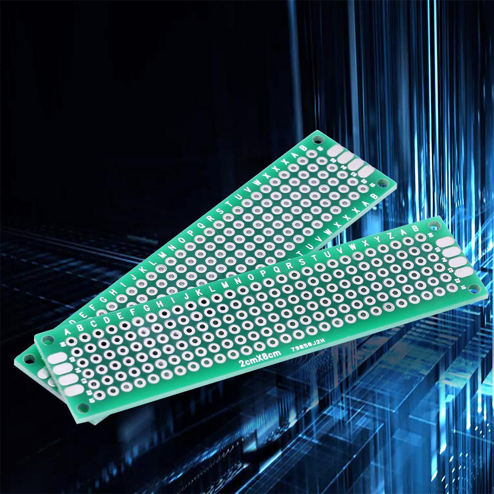 10 шт. 2 см x 8 см двухсторонние прототипы DIY пайка универсальная печатная плата
