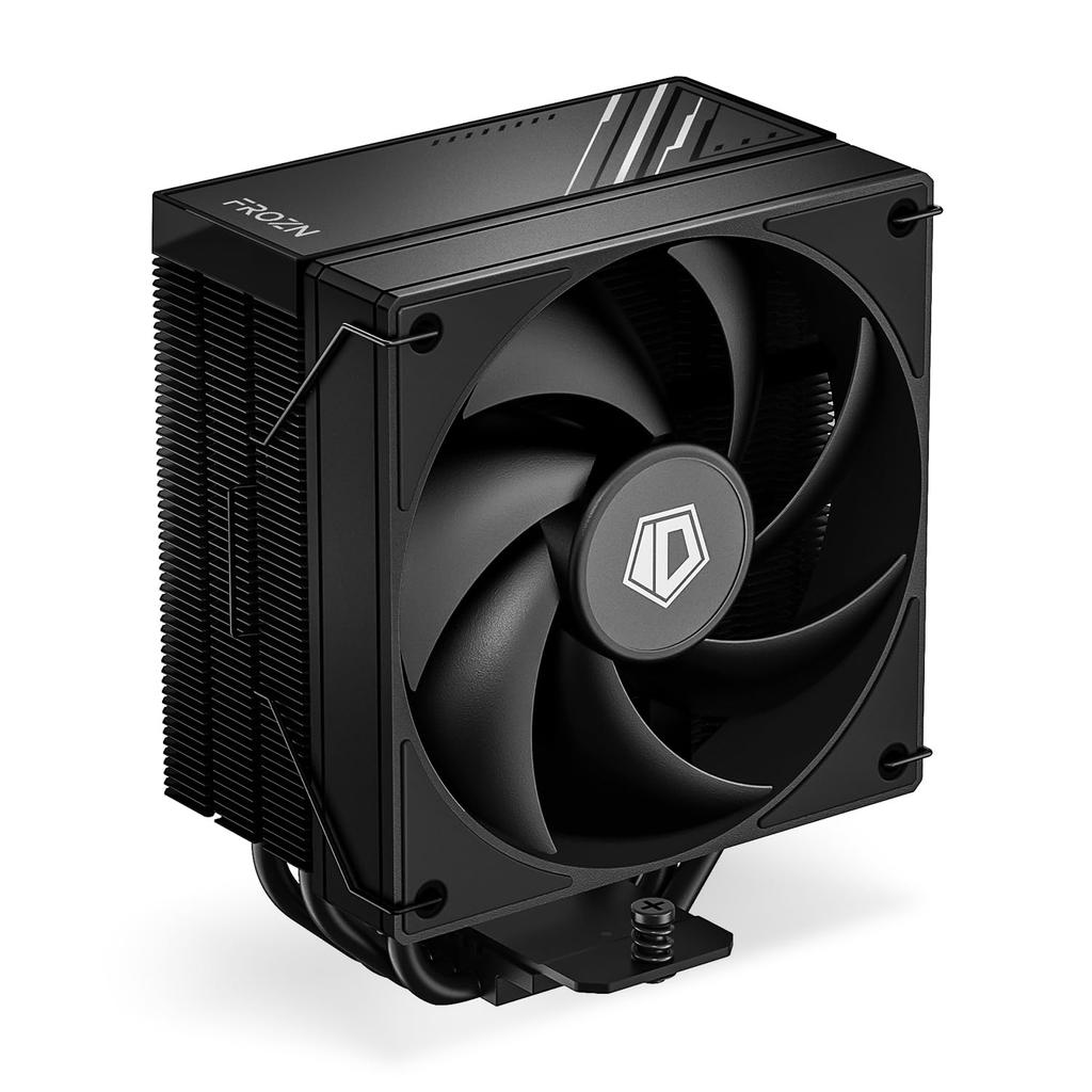 FROZN A410 BLACK CPU Air Cooler 4 Heat Pipes All Black CPU Cooler with 120 Mm FDB Compatible with Intel LGA AMD ID-COOLING Fan, 1700/1200/115 X,
