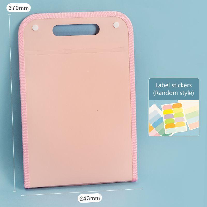 13 Pocket File Folders Portable A4 Letter Size Macaron Color Accordian Document Organizer For Classroom Office Home Storage