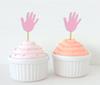 Darling Souvenir| Hand Shape Cupcake Toppers| Birthday Wedding Party Dessert Decorations - Pack Of