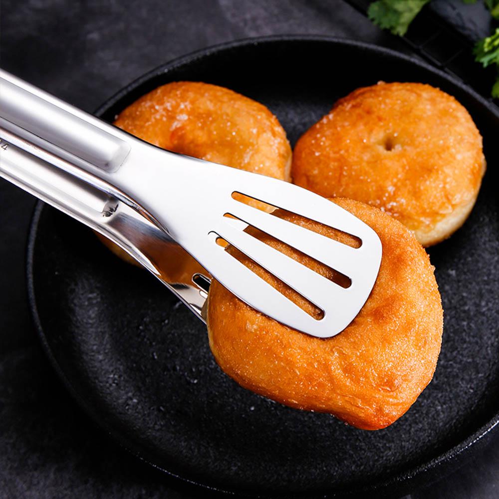 Salad Server Pastry Cooking Tools Buffet Clamp Kitchen Utensils Stainless Steel BBQ Food Tongs