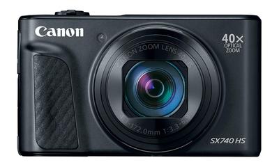 Компактная цифровая камера Canon PowerShot SX740 HS, 40-кратный оптический зум, 4K, PSSX740HSBK, Черная, Зум, Видео, Поддержка Wi-Fi,