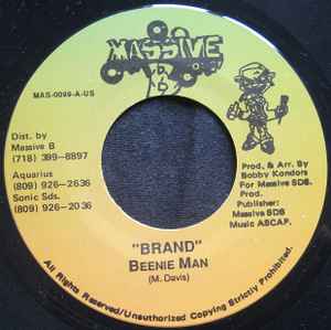 7inch Record BEENIE MAN Brand NONE Massive B Jamaica Reggae Ska Dub Used