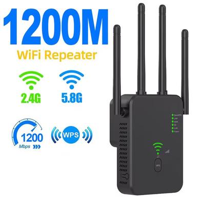 1200 Мбит/с беспроводной повторитель Wi-Fi, усилитель сигнала Wi-Fi, двухдиапазонный удлинитель Wi-Fi 2,4G 5G, гигабитный усилитель Wi-Fi 802.11ac, маршрутизатор WPS