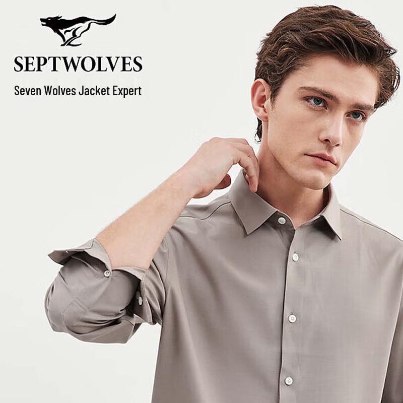 Septwolves Men's Business Long-Sleeve Shirt