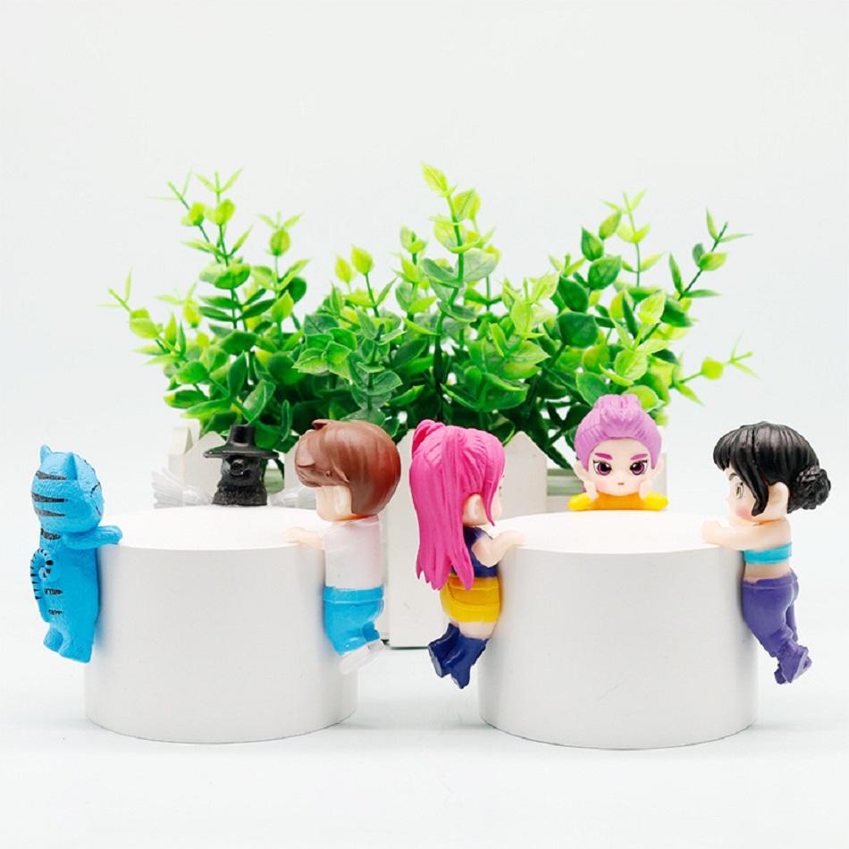 12 шт./стиль K-pop Охота на демонов Аниме Фигурки Случайная серия Blind Box Украшения ПВХ Модель Куклы Игрушка Для Детских Рождественских Подарков